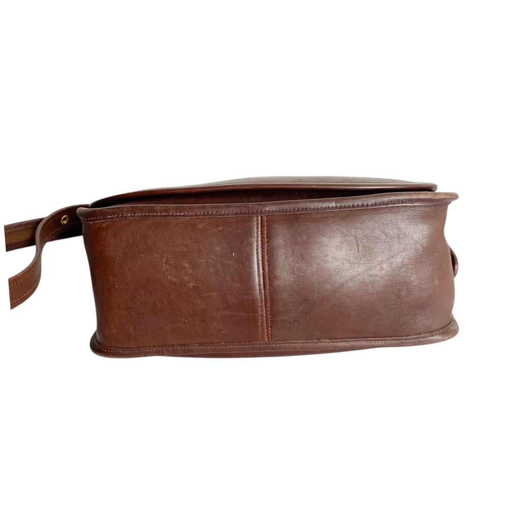 Coach Authentic Vintage Patricia Legacy Flap Leather Crossbody Dark Brown - Picture 3 of 14